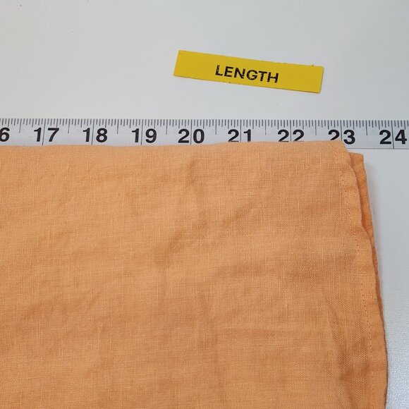 Andrew Marc New York 100% Linen Button Down Shirt Womens XL Orange Top QQ08 - Picture 8 of 8